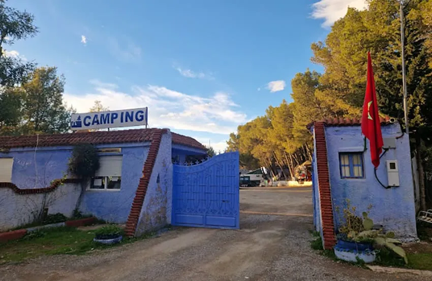 Entrée du camping Azilan