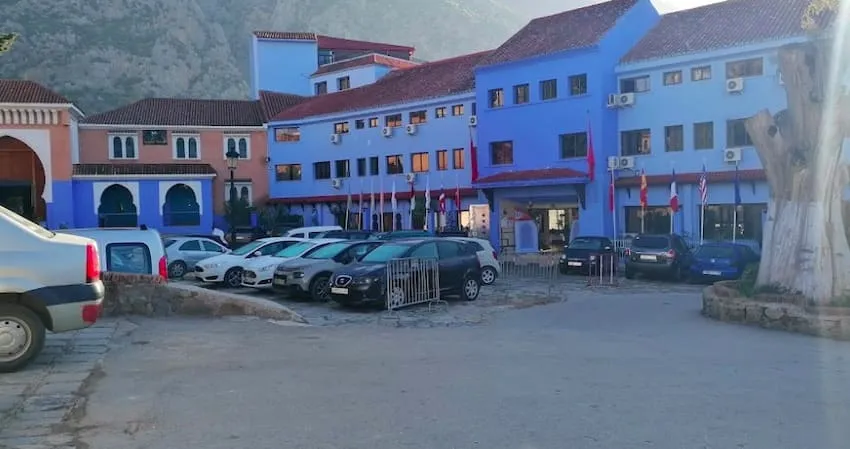 Parking place outa Al hamam Chefchaouen