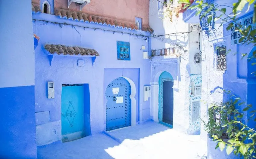 Traditionelle blaue Häuser in Chefchaouen