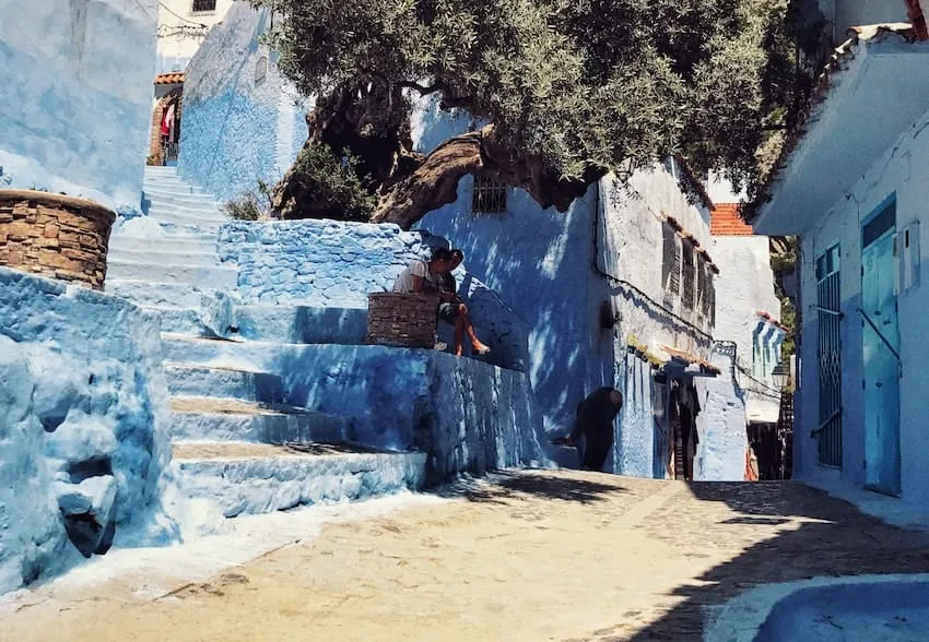 Rue de la médina de Chefchaouen